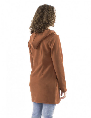 Mid-length polar jacket, embroideries