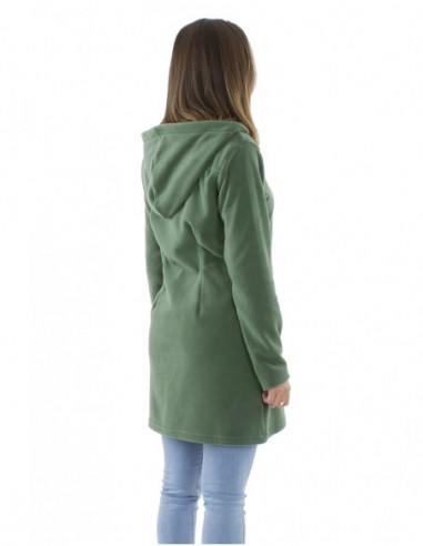 Mid-length polar jacket, embroideries
