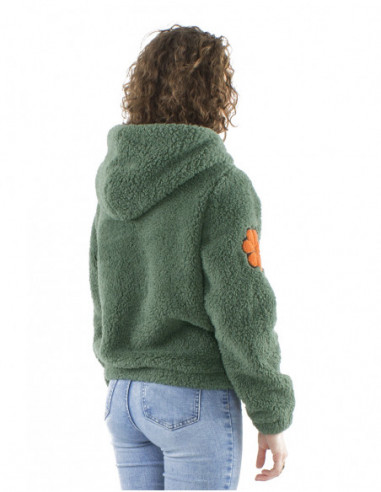 Large jacket boucle wool effect (polyester)