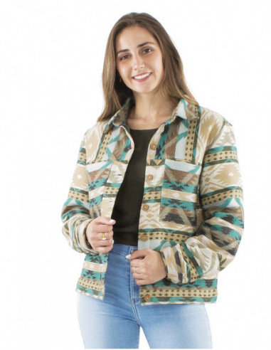 Veste large, inspiration amérindienne