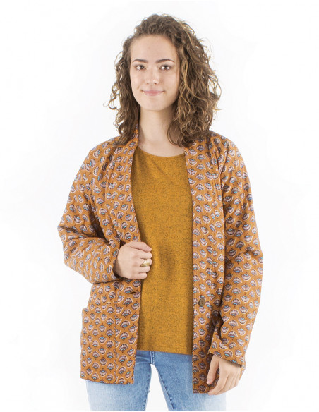 Veste mi-longue oversize matelassée