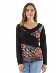Long sleeves T-shirt, floral patterns 2