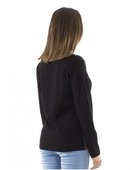 Long sleeves T-shirt, floral patterns