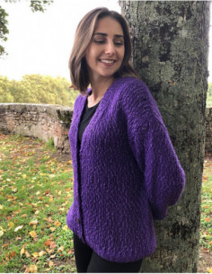 Large jacket vest with long...