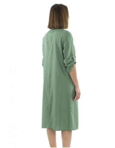 Robe lin et viscose ample grandes taille