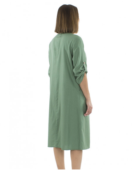 Robe lin et viscose ample grandes taille