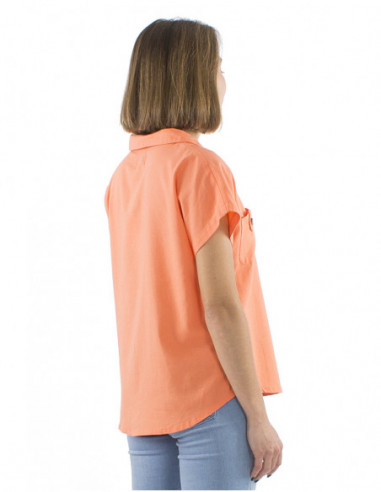 Basic blouse with wooden buttons