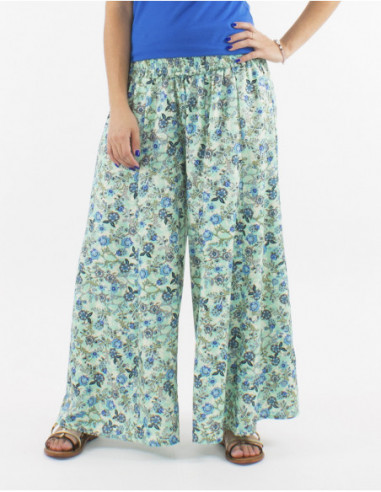 Romantic floral oversized pants