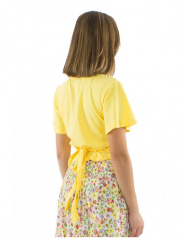 Crop top heart cache in basic cotton