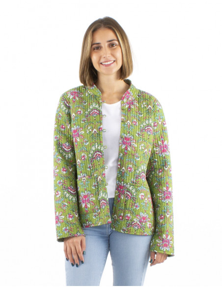 Veste matelassée bohème réversible