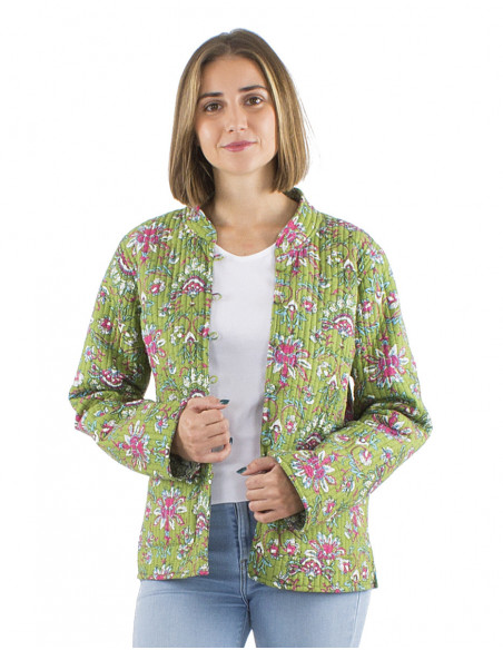 Veste matelassée bohème réversible