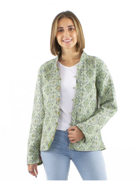 Veste matelassée bohème réversible