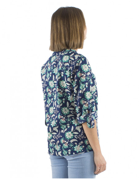 Blouse with ethnic or boho patterns