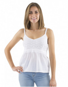 Embroidered top with large cut 2