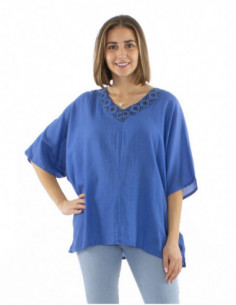Ethnic blouse batwing sleeves