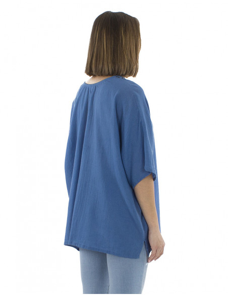 Ethnic blouse batwing sleeves