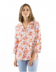 Romantic floral blouse