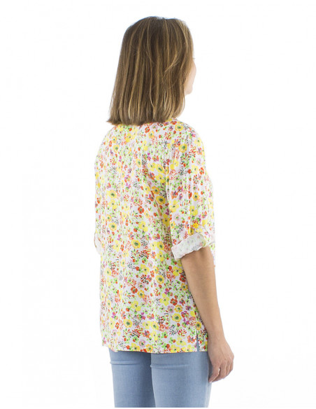 Romantic floral blouse