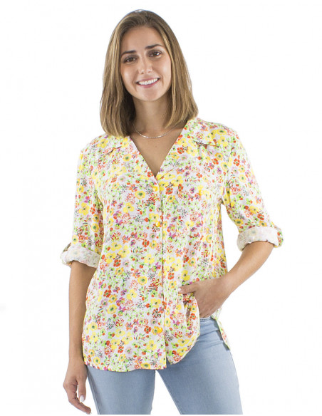 Romantic floral blouse