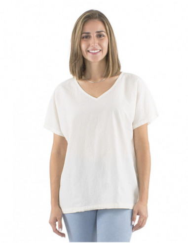 Top coupe classique, coton, coloré