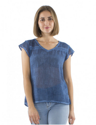 Top bohème original effet tie and dye, coton