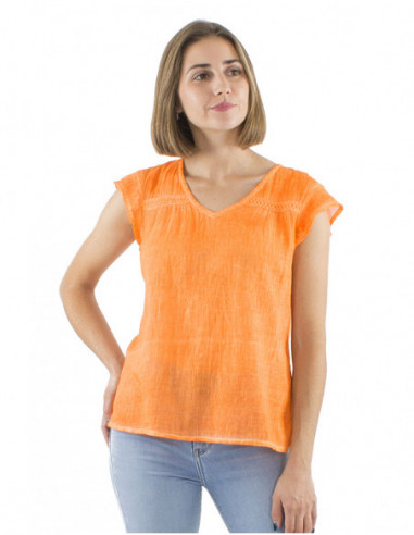Top bohème original effet tie and dye, coton