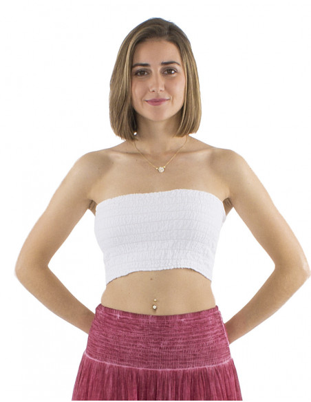 bandeau uni élastique, smock