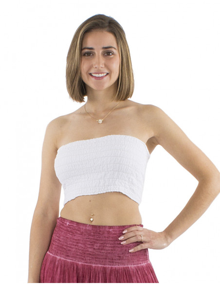 bandeau uni élastique, smock