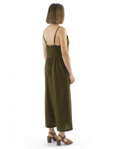 combinaison bohème chic, coton, bretelles