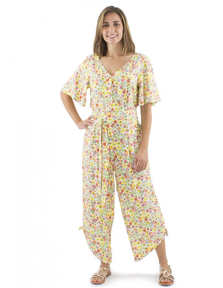 Boho flowery jumpsuit