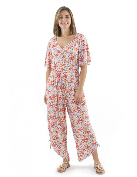 Boho flowery jumpsuit