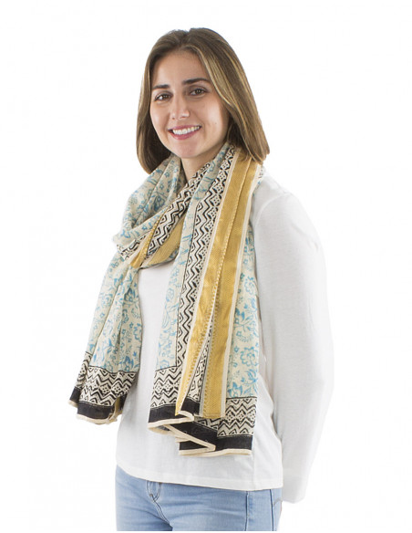 Foulard bohème motif ethnique
