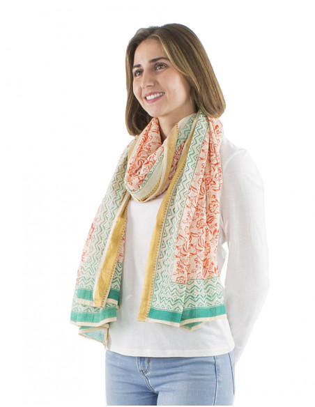Boho scarf ethnic patterns