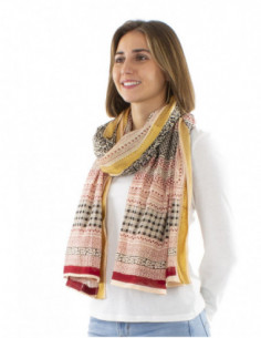 Foulard bohème motif ethnique