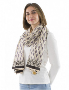 Foulard bohème motif ethnique 2
