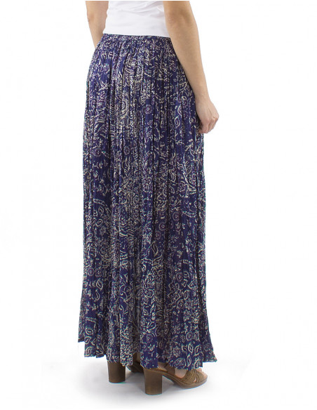 100% cotton long boho skirt
