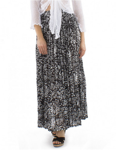 Original long boho skirt 100% cotton