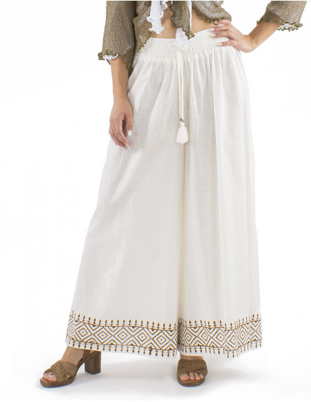Large cut boho ethnic pants