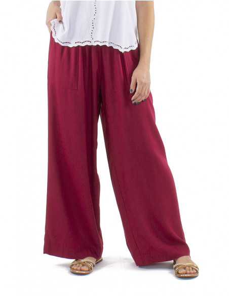 Oversized pants plain fabric