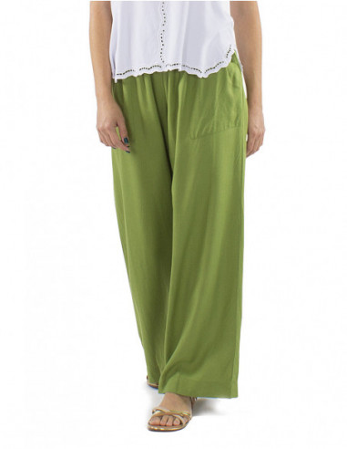 Oversized pants plain fabric