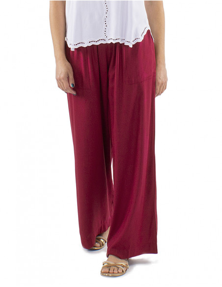 Oversized pants plain fabric