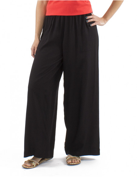 Oversized pants plain fabric