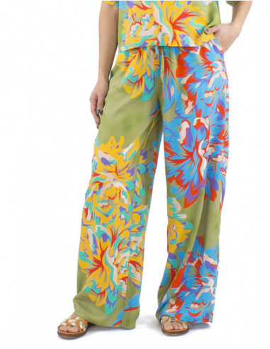 Boho chic pants flowery pattern