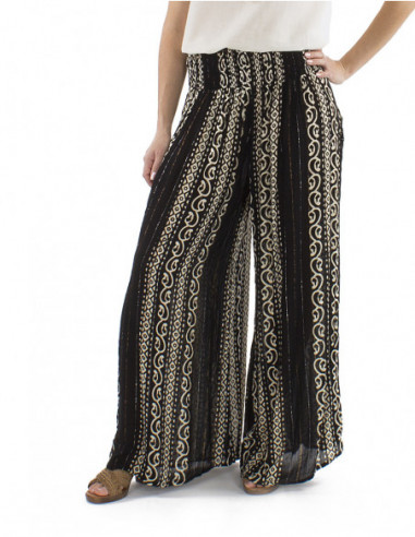 Ethnic style oversize pants