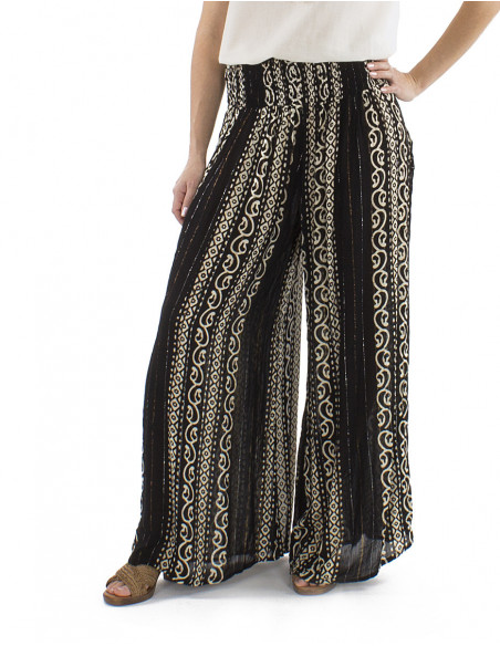 Ethnic style oversize pants