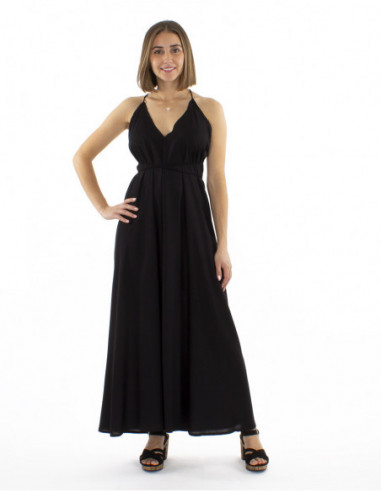 Long boho chic backless dress