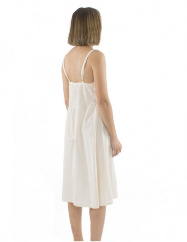 Robe midi boho chic 100% coton