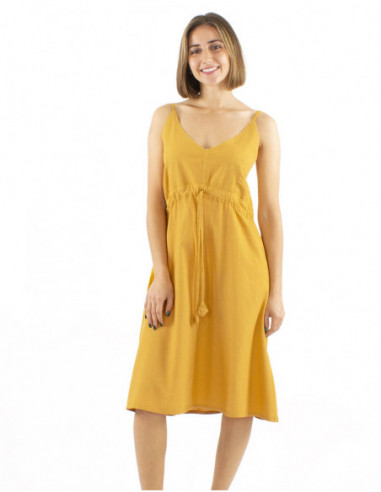 Robe midi boho chic 100% coton