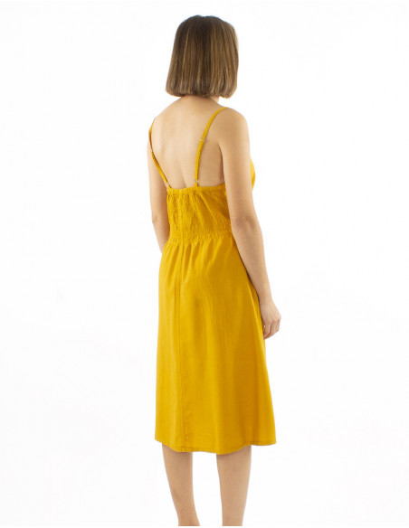 Boho chic midi dress 100% cotton