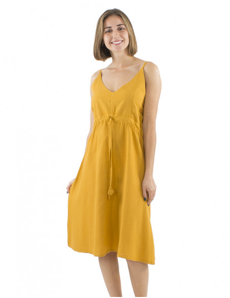 Boho chic midi dress 100% cotton